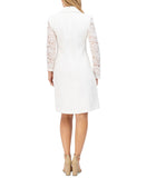 Vince Camuto Womens Signature Stretch Lace Tuxedo Dress - Ivy, Size 14