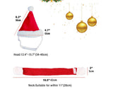 Pet supplies Christmas hat scarf set cat and dog small pet