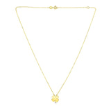 14K Yellow Gold Four Leaf Clover Necklace
