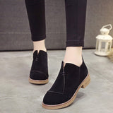 British wind matte low help Martin boots female thick with short boots