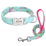 Cat Dog Collar Collar Lettering Anti-lost Tag Small Large Dog Traction Rope Collar Bell Dog Tag Custom