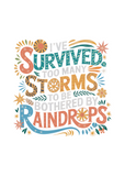 I've Survived Too Many Storms to Be Both Unisex Bamboo/Cotton Graphic T-Shirt