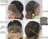 Cornrow Braid Wig "13x4 Lace Frontal" - Bemi