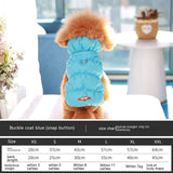 Dog Clothes Vest Warm Cotton With Buckle