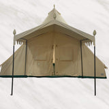 [13X19FT] Extra-Large Heavy-Duty Outdoor Four Seasons Glamping Canvas Bell Yurt Tent (SAK45688)