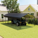 [13X26FT] Alora Heavy-Duty Weather-Resistant Outdoor Carport With Protective Film (SAK82451)