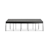 [13X26FT] Alora Heavy-Duty Weather-Resistant Outdoor Carport With Protective Film (SAK82451)