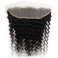Deep Wave 13x4 Transparent Lace Human Hair Frontal