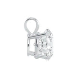 1/4 - 2 Ct T.W. Natural Diamond Solitaire Pendant in 14K White or Yellow Gold