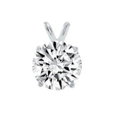 1/4 - 2 Ct T.W. Natural Diamond Solitaire Pendant in 14K White or Yellow Gold