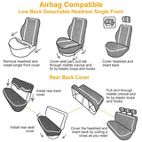 14-Pieces: Universal Auto Seat Cover Set