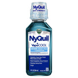Vicks NyQuil Severe Vapocool Cold, Flu + Congestion, Liquid over-The-Counter Medicine, 12 fl oz