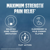 Mucinex Instasoothe Sore Throat Lozenges, FSA/HSA, Elderberry & Cherry Flavor, 40 Medicated Throat Drops