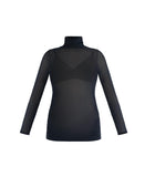Motherhood Maternity Maternity Long Sleeve Bodycon Mesh Top Large
