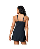 Free Country Womens Solid Swim Dress,Large