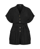 CITY CHIC Womens Jade Playsuit, Black - 16 / S