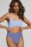 Cut out one piece swimsuit
