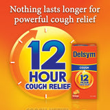 Delsym Adult 12 hour Cough Relief Medicine, Powerful Cough Relief for 12 Good Hours, Cough Suppressing Liquid, #1 Pharmacist Recommended, Orange Flavor, 5 Fl Oz