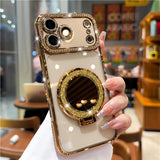 Compatible Magnetic Suction Mirror Phone Case Transparent Protective Cover