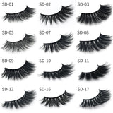 SD exaggerated mink eyelashes 3D stereo 25 dense false eyelashes