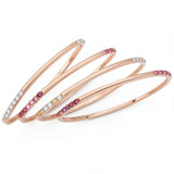 Inc Rose Gold-Tone 4-Pc. Set Colored Pave Bangle Bracelets
