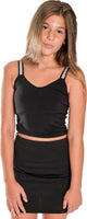 KIDS ELASTIC STRAP CROP TOP