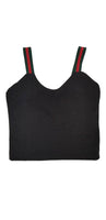 KIDS ELASTIC STRAP CROP TOP