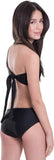KIDS ONE SHOULDER HIGH WAISTED BIKINI