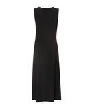 Quiz Womens Ity Ruched Detail MIDI Dress - Black, Size 14