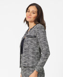 Cable and Gauge Womens Chain Detail Boucle Lady Jacket, XL