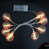 New LED Lighting Chain Christmas Tree Snowman Old Man Halloween Day Atmosphere Decoration