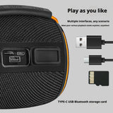 KP-809 Best-Selling Portable Outdoor Bluetooth Speaker Compact Viral Hit With Ambient Breathing Light TF Card Support Desktop Use And Extra Long Battery Life In Stock