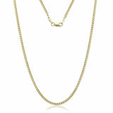 14k Solid Yellow Gold Cuban Link Chain Necklace - Assorted Sizes