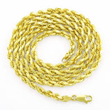 14k Solid Yellow Gold Cuban Link Chain Necklace - Assorted Sizes