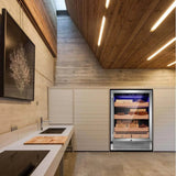 15 Inch Cigar Humidor Electric Humidor Silver Steel X5196