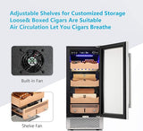 15 Inch Cigar Humidor Electric Humidor Silver Steel X5196