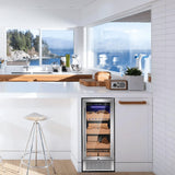 15 Inch Cigar Humidor Electric Humidor Silver Steel X5196