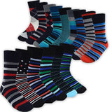 15 Pairs: Parquet Men's Patterned Fancy Socks