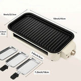 1500W Smokeless Electric Indoor Grill with Removable Non-Stick Plate
