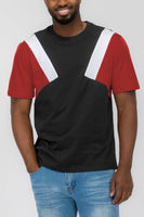 Weiv Mens Color Block Short Sleeve Tshirt