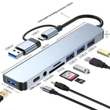 8-in-1 Dual-Head Multi-Function Docking Station Laptop Extender