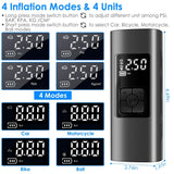 150PSI Cordless Car Tire Pump 6000mAh Rechargeable Tire Inflator