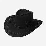Men's And Women's Cowboy Hats, Sun Protection Hats For Grasslands, Western Cowboy Hats For Couples, Wide-Brimmed Xinjiang Felt Hats With Velvet Surface