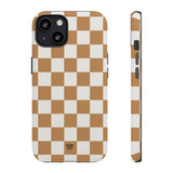 CHESTNUT CHECKERBOARD | Tough Phone Case