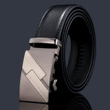 Mens Genuine Leather Belt With Automatic Buckle