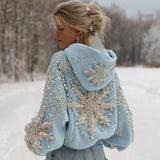Stylish Printed Womens Pullover Hoodie