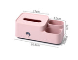 Desktop storage tissue box