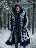 Mens Mid-Length Digital-Print Abstract Cape