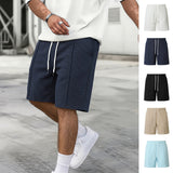Mens Drawstring Loose-fit Athletic Shorts