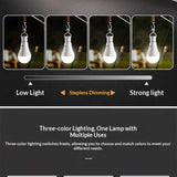 E27 Screw Base Tri-Color RGB Timer-Controlled Dimmable Bulb